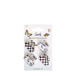 MacKenzie-Childs x Goody Mini Claw Clips - Black Multi, 4ct
