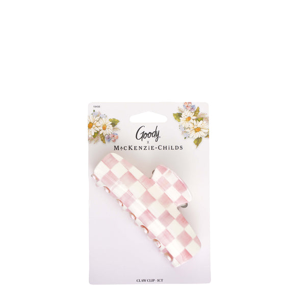 MacKenzie-Childs x Goody Large Claw Clip - Rosy Check