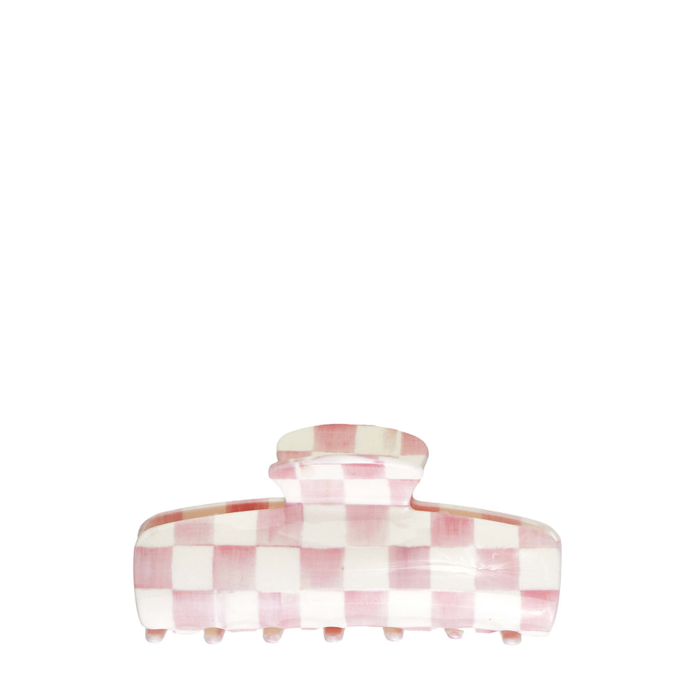 MacKenzie-Childs x Goody Large Claw Clip - Rosy Check