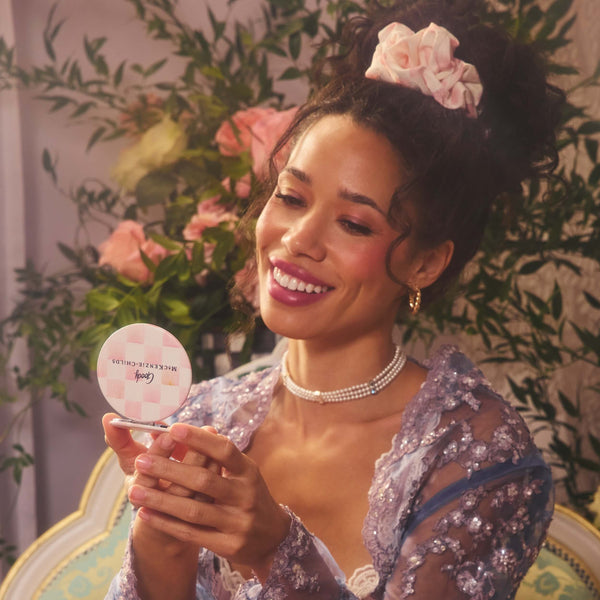 MacKenzie-Childs x Goody Mirror Compact - Rosy Check