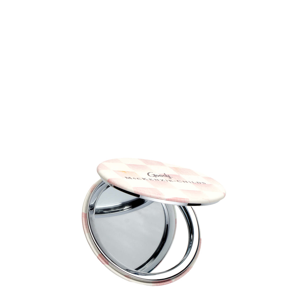 MacKenzie-Childs x Goody Mirror Compact - Rosy Check