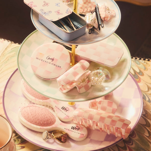 MacKenzie-Childs x Goody Mirror Compact - Rosy Check