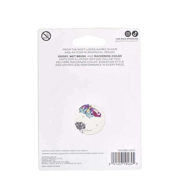 MacKenzie-Childs x Goody Mirror Compact - Courtly Check & Butterfly Toile