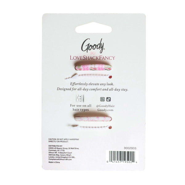Goody x LoveShackFancy Small Claw Clip - Blooming Heirloom and Coquette Bow - 2ct