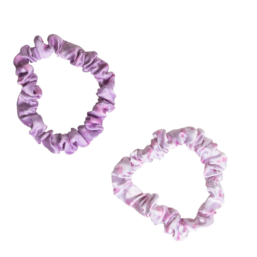 Goody x LoveShackFancy Satin Scrunchies - Happy Thoughts & Ribbon Rosa - 5ct
