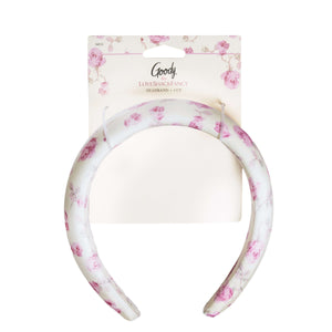 Goody x LoveShackFancy Padded Satin Headband - Ribbon Rosa - 1ct
