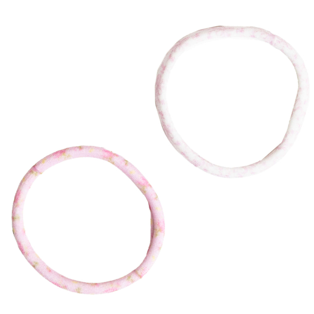Goody x LoveShackFancy Seamless Elastics - Ikat Rose & Coquette Bow - 10ct