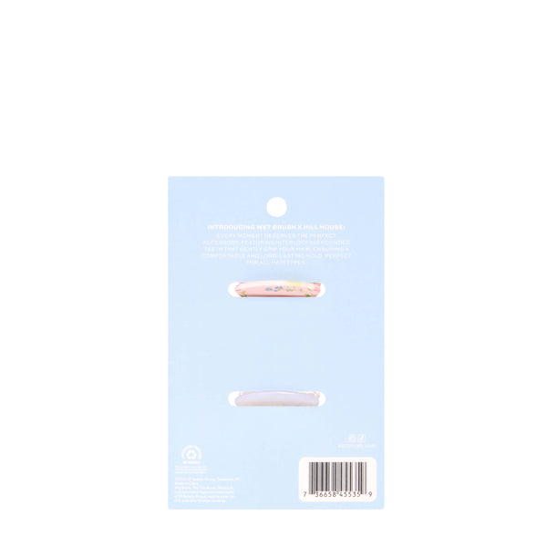 Wet Brush × Hill House Small Claw Clips, 2ct - Pink Bluebonnet Floral/Shell