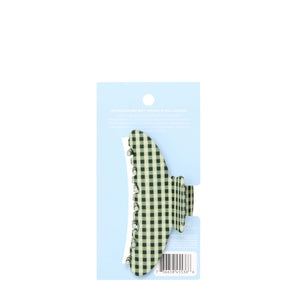 Wet Brush × Hill House Large Claw Clip - Olive Gingham