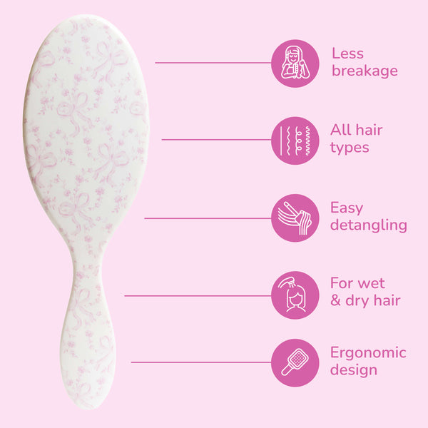 Wet Brush x LoveShackFancy Original Detangler - Coquette Bow