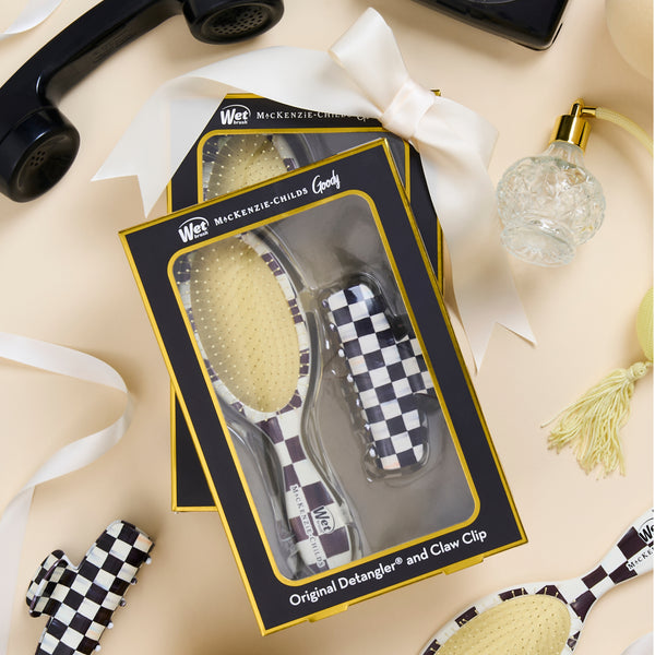 Wet Brush x Goody x MacKenzie-Childs Original Detangler & Claw Clip Set