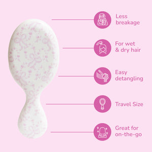 Wet Brush x LoveShackFancy Mini Detangler - Coquette Bow