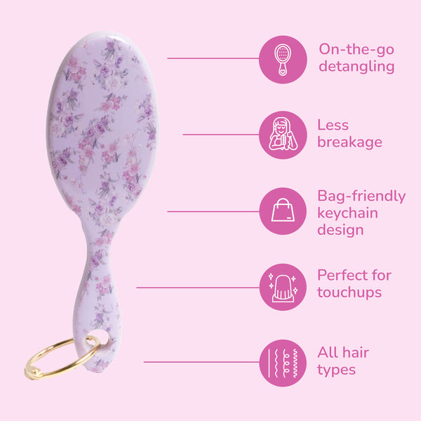 Wet Brush x LoveShackFancy Keychain Detangler - Happy Thoughts