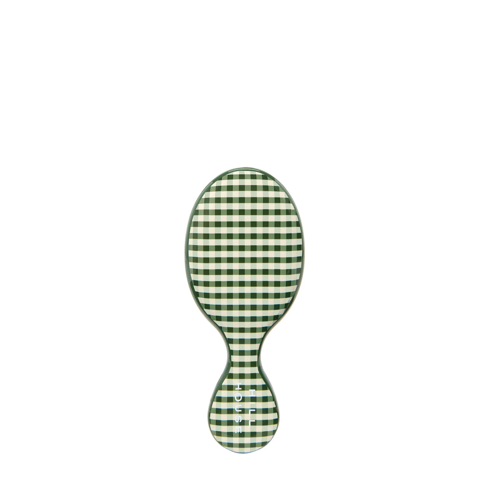 Wet Brush × Hill House Mini Detangler - Olive Gingham