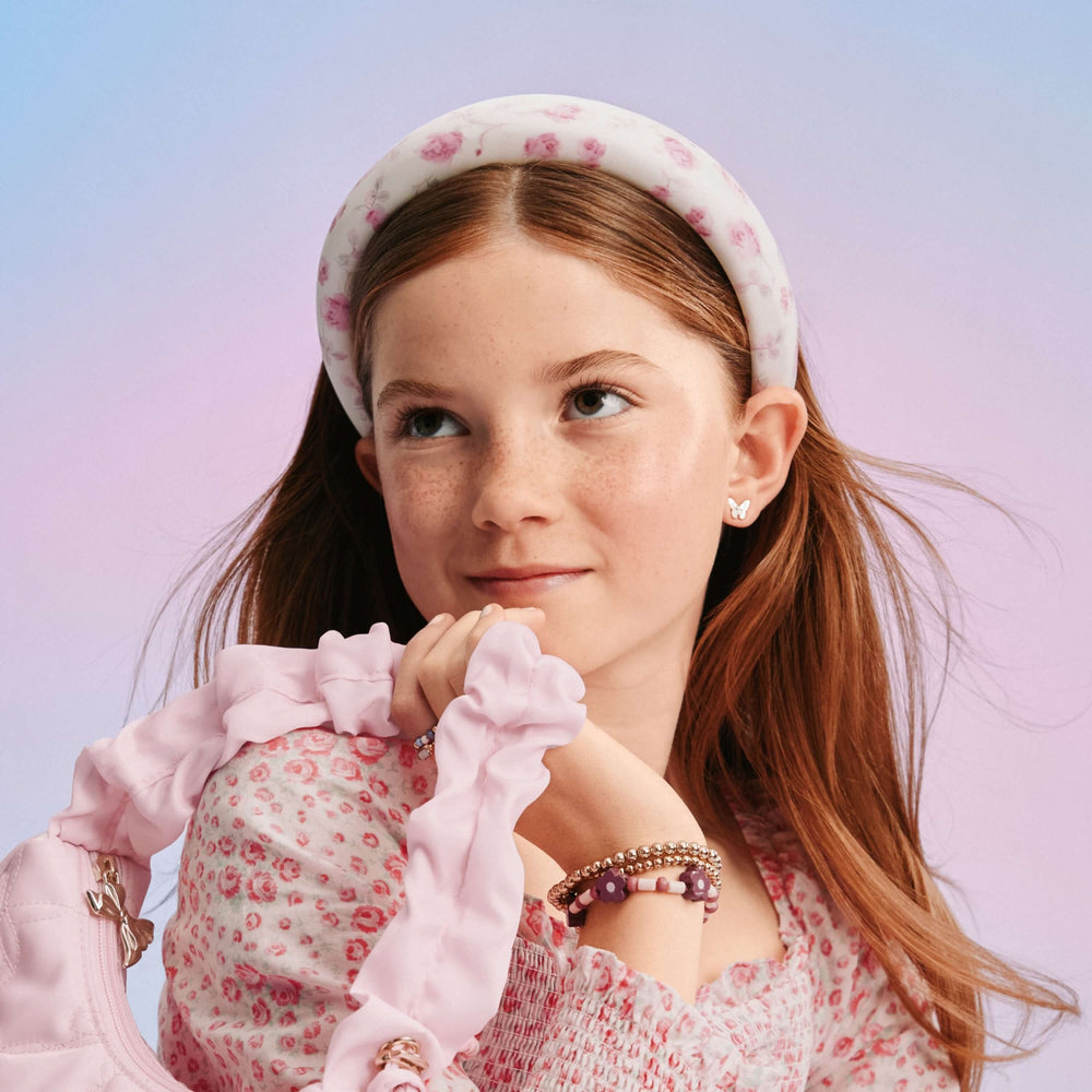 Goody x LoveShackFancy Padded Satin Headband - Ribbon Rosa - 1ct