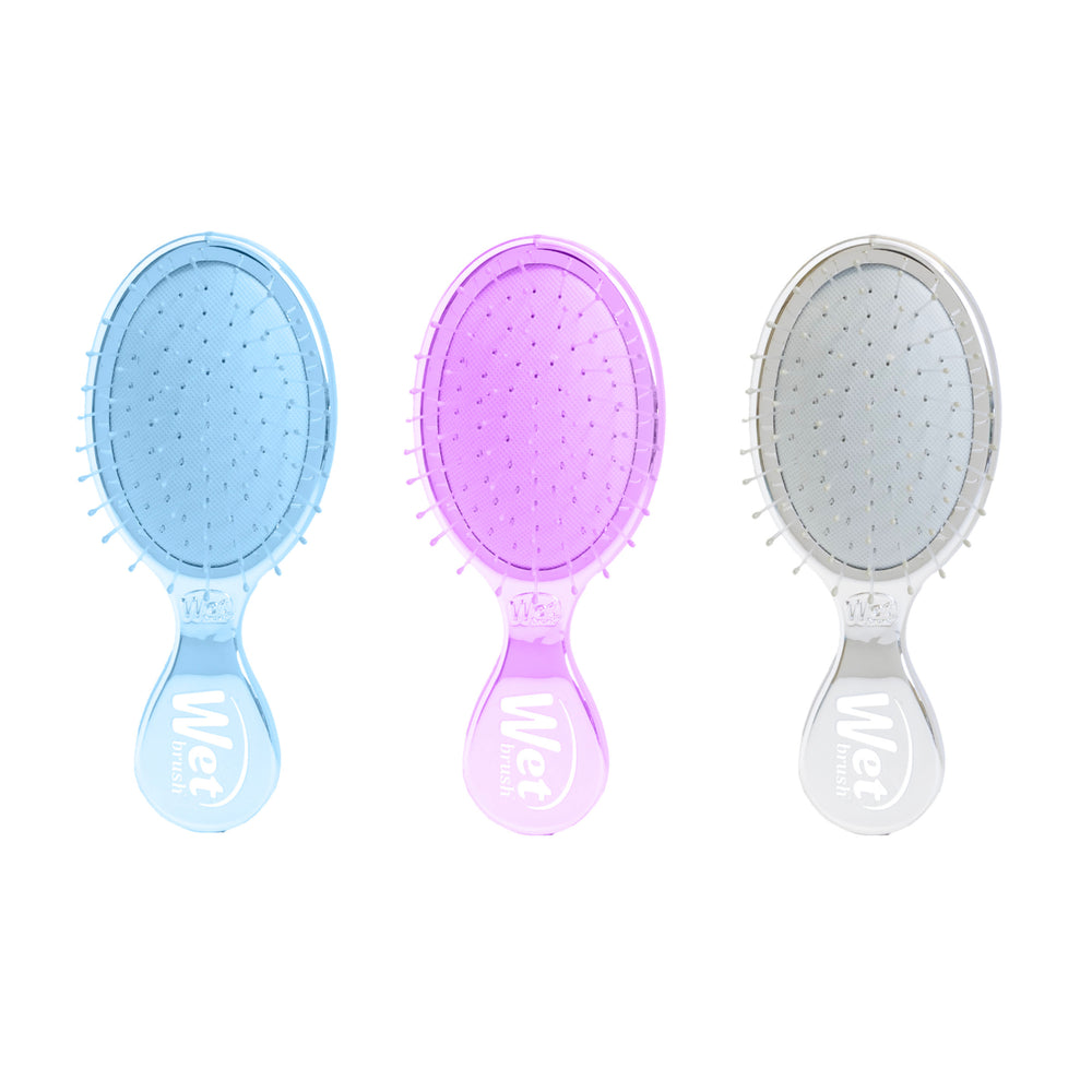 Festive Finish Mini Detangler Trio Gift Set - Blue, Purple, Silver