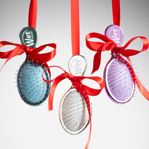 Festive Finish Mini Detangler Trio Gift Set - Blue, Purple, Silver