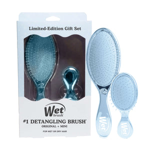 Festive Finish Original Detangler & Mini Detangler Gift Set - Blue