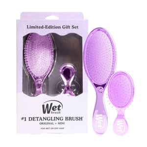 Festive Finish Original Detangler & Mini Detangler Gift Set - Purple