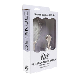 Festive Finish Original Detangler & Mini Detangler Gift Set - Silver