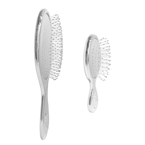 Festive Finish Original Detangler & Mini Detangler Gift Set - Silver