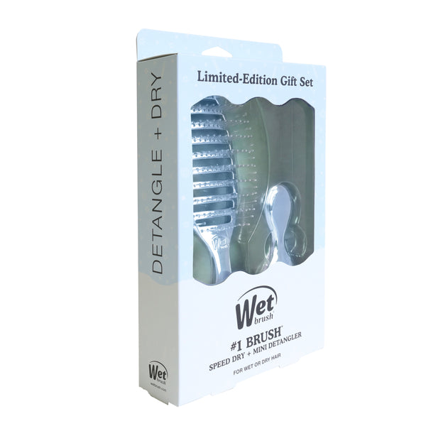 Festive Finish Speed Dry & Mini Detangler Gift Set - Blue