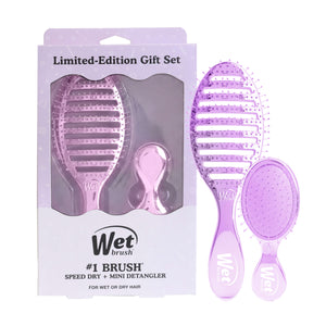 Festive Finish Speed Dry & Mini Detangler Gift Set - Purple