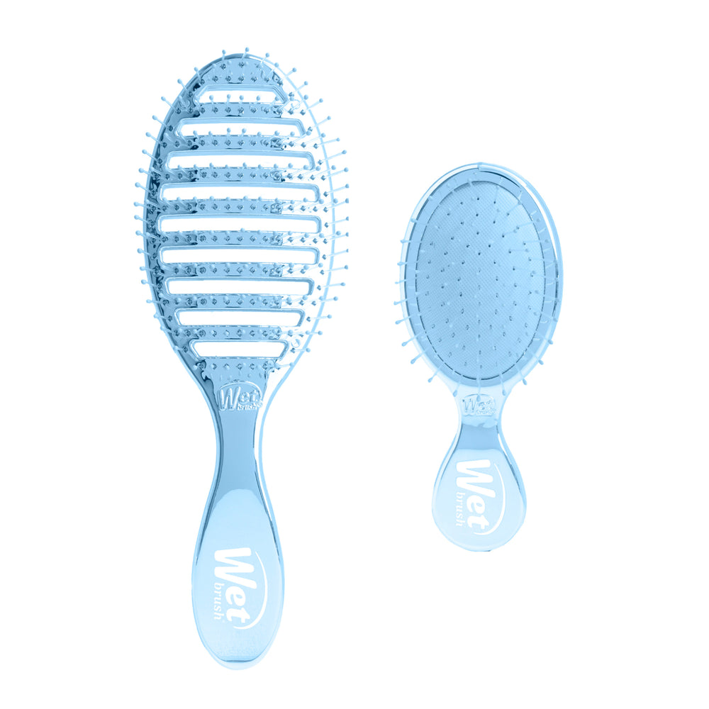 Festive Finish Speed Dry & Mini Detangler Gift Set - Blue