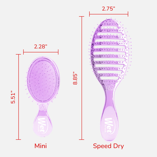 Festive Finish Speed Dry & Mini Detangler Gift Set - Purple