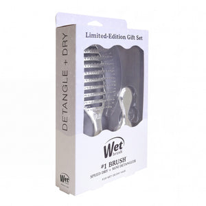 Festive Finish Speed Dry & Mini Detangler Gift Set - Silver